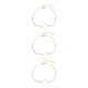 thumbnail image 5 of Guardurnaity Tobillera con estilo, resistente, aleación de oro y plata, joyería estética, estilo simple, accesorio de moda, de tobillo, Type2 NO2, 5 of 6