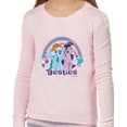 thumbnail image 4 of My Little Pony Girls Twilight Sparkle Rainbow Dash Besties Tight Fit 2PC Sleep Pajama Set, 4 of 5