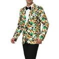 thumbnail image 4 of Lars Amadeus Men's Casual One Button Notched Lapel Floral Print Blazer, 4 of 6