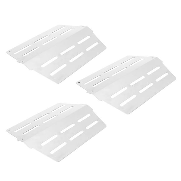 Gas Grill Heat Plate, Smoothly Easy Cleaning Hard Wearing Stainless Steel Heat Plate Cover 3 Pcs For Barbecue Party