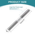 thumbnail image 2 of Uxcell 5pcs M8x70mm Double End Threaded Stud Screw Bolt with Nuts and Washers, 2 of 6