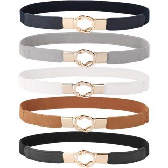Women Thin Elastic Belts,Skinny Stretch Vintage Fashion  display picture 1