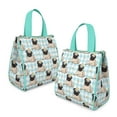 thumbnail image 2 of Pug with Crown Insulated Lunch Bag for Women & Adults,Large Portable Soft Cooler Lunch Bag,Thermal Food Storage Tote with Pearl Cotton,8.66L,8.75x5.75x9.5 Inch, 2 of 6
