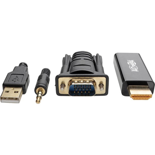 VGA + Audio to HDMI Adapter Cable with USB Power, 1920 x 1080 (1080p