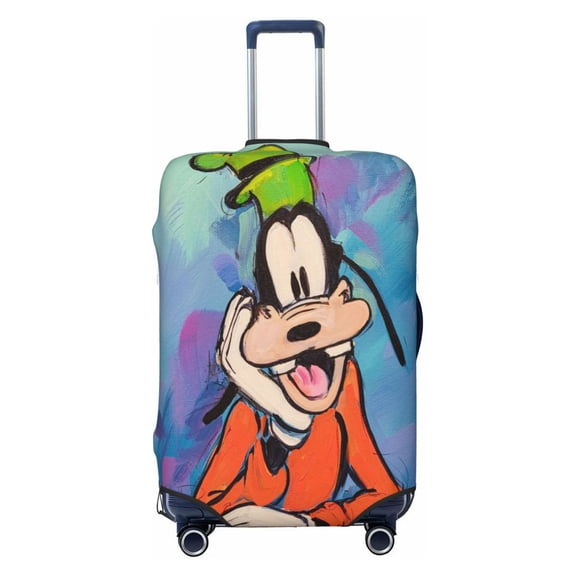 Goofy Luggage Cover Elastic Washable Stretch Double-sided Suitcase Protector Anti-Scratch Travel Suitcase Cover for Kids and Adult