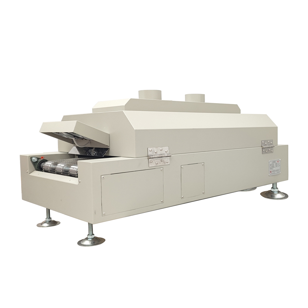 T960E Conveyor Reflow Oven 220V Infrared Hot Air Heating Reflow Oven 960mm Ultra Length Heating Zone