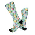 thumbnail image 5 of ASDFVBKG Retro Hippie Groovy Easter Bunny Print Cool Socks Men's Women's Crew Socks Funny Crazy Novelty Stockings M, 5 of 6