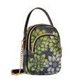 thumbnail image 7 of FORMRS Crossbody Bag for Women Quilted Travel Shoulder Cell Phone Purse with Chain Strap Handbag, Gray Floral, 7 of 7