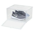 thumbnail image 5 of IRIS Stackable Shoe Display Box with Flip Down Door, Shoe Organizer Container with Side Display for High-Top Sneakers, 5 of 7