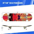 thumbnail image 3 of Complete Skateboards for Beginners,7 Layer Canadian Maple Double Kick Deck,31''Pro Cruiser Japanese skate Board, 3 of 5