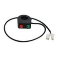 thumbnail image 1 of Interruptor Interruptor de faro de bocina de manillar de plástico ABS, luz de cabeza de bocina de 12 Tomshoo Interruptor, 1 of 6