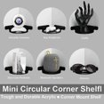 thumbnail image 5 of 2 Pcs Round Baby Monitor Stand Bedroom Plant Small Wall Shelf Living Room Speaker Stand, 5 of 5