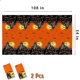 thumbnail image 2 of Mantel de Halloween, 54 x 108 pulgadas, esqueleto de calabaza naranja, plástico impermeable, 2 of 5