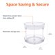 thumbnail image 4 of Organizador Lazy Susan con forma de tocadiscos Amazon Basics, 2 niveles, transparente, 4 of 7