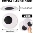thumbnail image 2 of PETKNOWS 7 Inch Giant Googly Wiggle Eyes, 2Pcs Extra Large Self Adhesive Googly Eyes for Craft Wiggle Eye Stickers Large Sticky Eyes Handicrafts DIY Making, 2 of 7