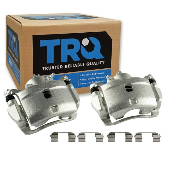 TRQ Front Brake Caliper Set Compatible with 2002-2004 Honda CR-V 2003-2011 Element