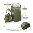thumbnail image 3 of RTIC Half Gallon Ceramic Lined Insulated Outback Water Bottle Jug, Leak Proof, Olive, 3 of 5