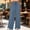 Blue plus size wide leg pants a1, variant on Cagogo Women Plus Size Wide Leg High Waisted Pants with Pockets Casual Solid Lounge Long Trousers for Party Flowy Summer Work, Beige L