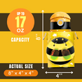 thumbnail image 6 of Cocosmile Bumble Bee Kids Water Bottle, Stainless Steel Thermal Bottle with Straw, Easy Open Button, Carrying Lanyard, Zipper Pouch, BPA-Free - for School Boys and Girls (With Straw), 6 of 9
