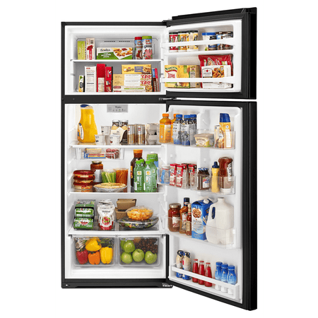 Whirlpool - 17.7 Cu. Ft. Top-Freezer Refrigerator - Black