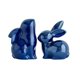 thumbnail image 2 of Figura Conejo Adorno Cerámica 2pcs Pascua Nórdico (profundo) Azul, 2 of 9