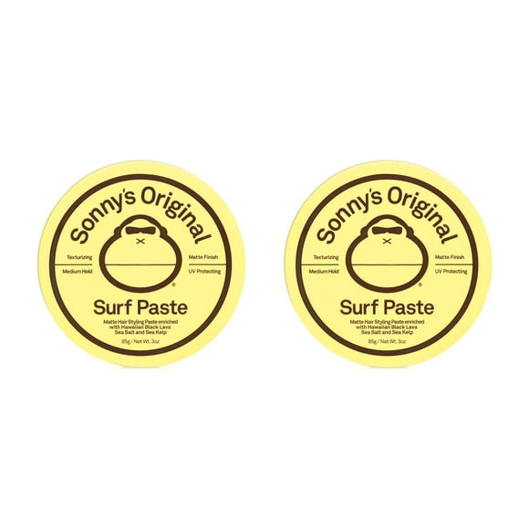 Sun Bum Sun Bum Texturizing Surf Paste Vegan and Cruelty Free Sea Salt Matte Styling Pomade for Men and Women 2 Pack