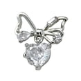 thumbnail image 4 of Milue Nail Rhinestones 3D Bow Nail Charms Silver Bowknot Nail Art Charms Nails Decor, 4 of 21