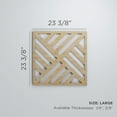 thumbnail image 3 of Ekena Millwork 23 3/8"W x 23 3/8"H x 3/8"T Large Allen Decorative Fretwork Wood Wall Panels, Hickory, 3 of 3