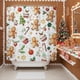 thumbnail image 3 of Cortina de Baño ZCHOMI 183x183 cm de Navidad con Hombre de Jengibre, 3 of 6
