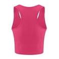 thumbnail image 3 of QHFBli Sports Crop Tank Tops for Women Cropped Workout Tops Racerback Running Yoga Tanks Cotton Sleeveless Gym Shirts, 3 of 3