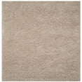 thumbnail image 2 of SAFAVIEH New York Willis Plush Solid Shag Area Rug, Light Grey, 6'7" x 6'7" Square, 2 of 6