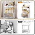 thumbnail image 2 of Organizador StorBin para mostrador de baño, 3 cajones, 5 niveles, transparente, 2 of 7