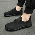 thumbnail image 5 of Men's Casual Shoes Couple Wide Toe Low Top Lace Up On Lightweight Athletic Walking Fitness Outdoor Sport Sneakers, 5 of 7