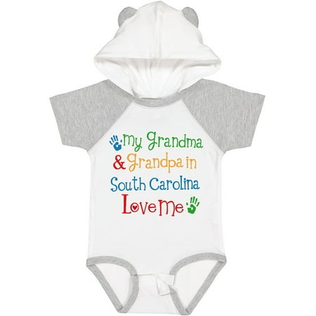 

Inktastic South Carolina Grandma Loves Me Boys or Girls Baby Bodysuit