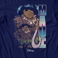 thumbnail image 3 of Disney Moana Maui Hook Pose Women's T Shirt (Navy, S-XXL), 3 of 4