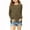 Brown, variant on Girls Long Sleeve Shirts Cotton T-Shirts Kids Crewneck Basic Plain Tees Tops for Teen Girls Kids Basic Top