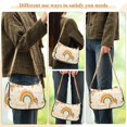 thumbnail image 4 of FORMRS Womens Shoulder Bag with Chain Strap Clutch Purse Cute Tote Handbag, Retro Rainbow, 4 of 7