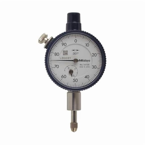 Mitutoyo Dial Indicator,0 to 0.250 In,0-100 1410A-10
