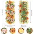thumbnail image 2 of AVEKI 2PCS Flower Row, Wedding Arch Flowers, Artificial Floral Swags, Silk Roses Realistic Arch Corner, Faux Flower Row Arrangement Fake Combo for Wedding Reception Ceremony Centerpiece Table(#1) B0, 2 of 8