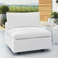 thumbnail image 2 of Lounge Sofa Middle Chair, Sunbrella, White, Fabric, Modern Contemporary, Outdoor Patio Balcony Cafe Bistro Garden Furniture Hotel Hospitality, 2 of 8