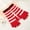 Red, variant on SYMOID Red Striped Winter Gloves for Women - Acrylic, One Size Fits Most, Warm Cold Weather Accessory,Size Free Size