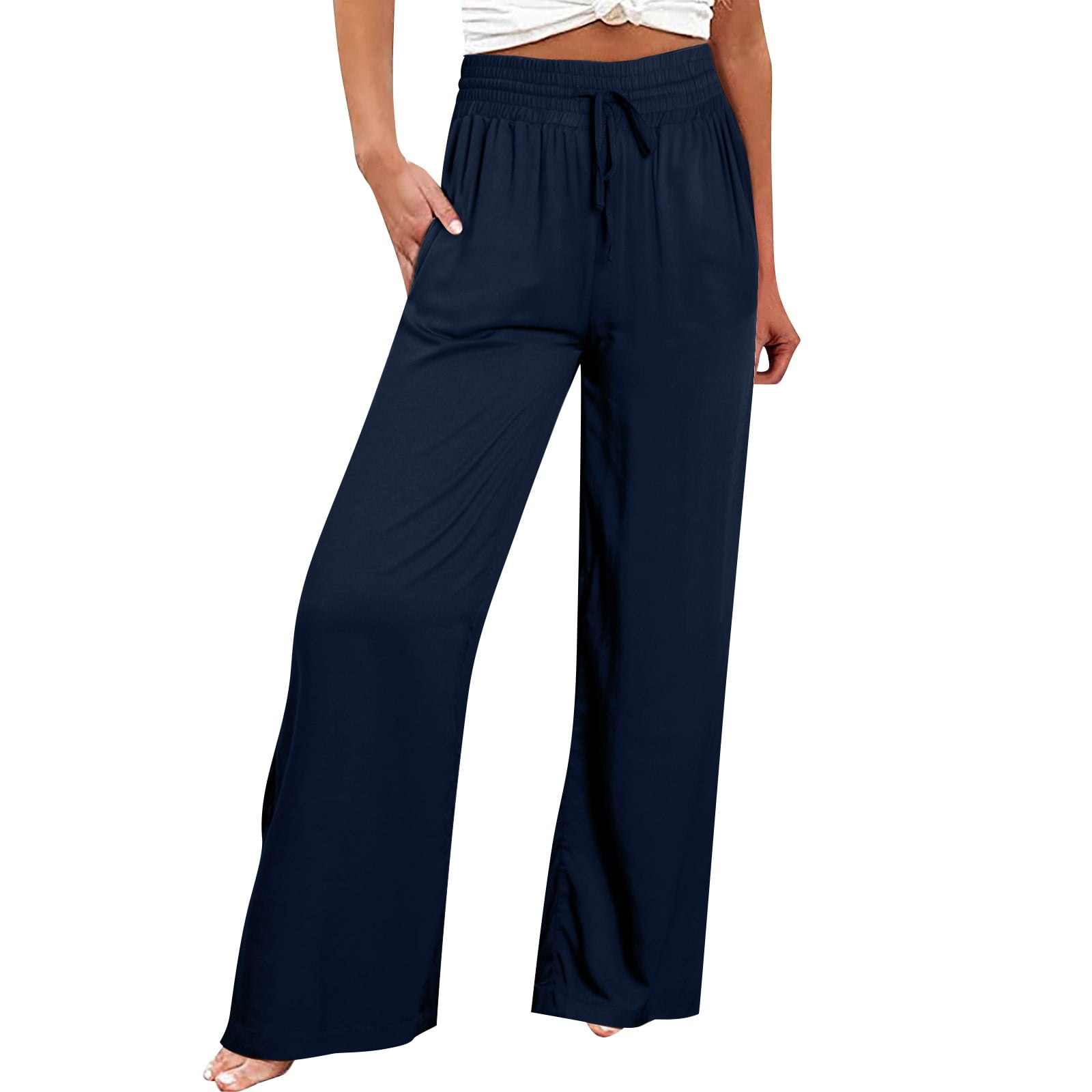 Outfmvch Wide Leg Pants Woman Palazzo Pants for Women Baggy Jeans