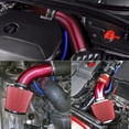 thumbnail image 2 of 3" Blue Cold Air Intake Kit With Filter Hose - Universal Short Ram For Most Cars 2 of 5