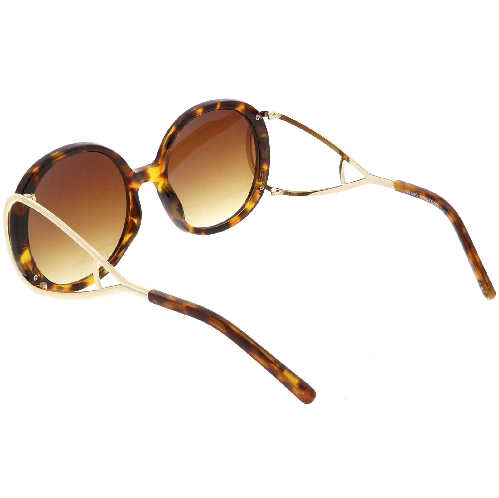 Amber Tortoise Chloe Sunglasses Chloé CH0105S M (55 - 18) with Green lenses and Tortoise  main image 3