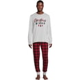 thumbnail image 2 of Jolly Jammies Men's Christmas Crew Holiday Matching Family Pajamas Set, 2-Piece, Sizes S-XXL, 2 of 6