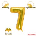 thumbnail image 2 of Globo de aluminio MEIDUOCO, 32 cm, dorado, número 7, fiesta de cumpleaños, 2 of 7