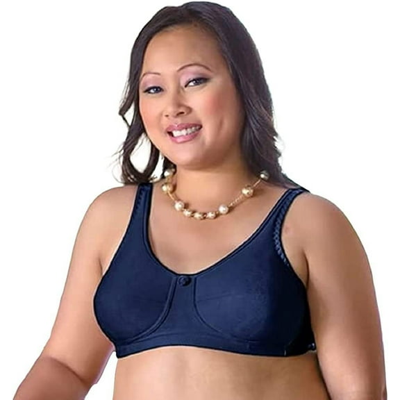 Mastectomy Bra The Rose Contour Size 40DD Navy Blue