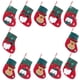 thumbnail image 3 of Red Christmas Gift Sock with Premium Fabric for Decoration and Small Presents 12 Pieces, 3 of 5
