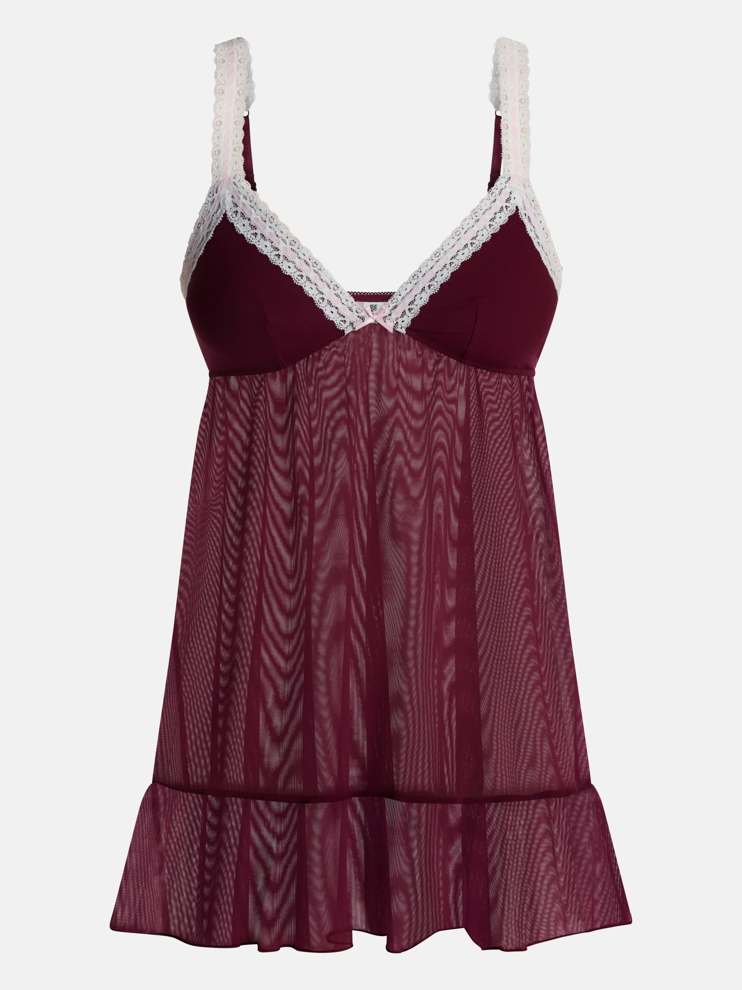 No Boundaries Beaded Lace Babydoll Dress, Women's XS-3XL