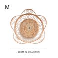 thumbnail image 4 of OUSITAID -Rattan Basket Petals  Shape Hand-Woven Bread Fruit Snack Storage Basket Tea Tray, 4 of 4